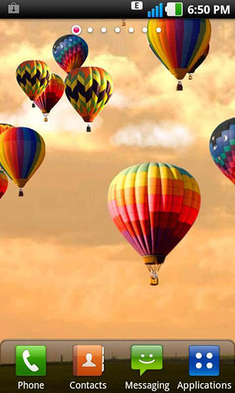 Ladda ner Hot air balloon - gratis live wallpaper för Android på skrivbordet.