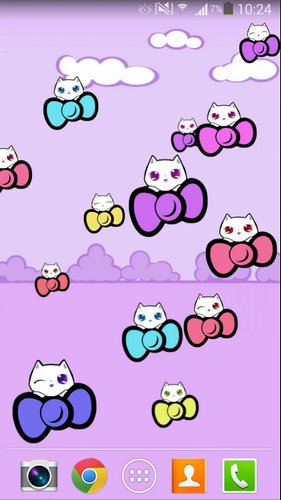 Ladda ner Kitty cute - gratis live wallpaper för Android på skrivbordet.
