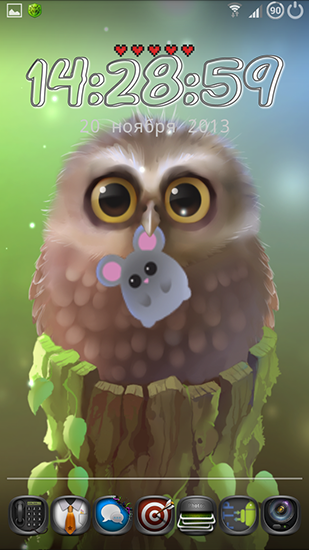Ladda ner Little owl - gratis live wallpaper för Android på skrivbordet.