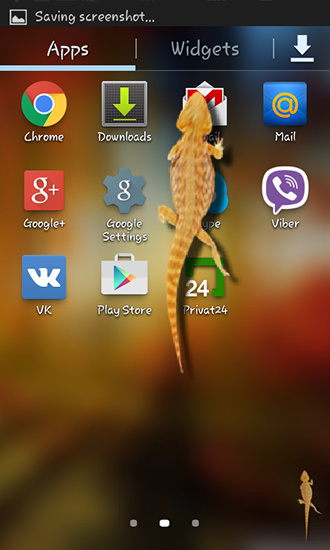 Ladda ner Lizard in phone - gratis live wallpaper för Android på skrivbordet.
