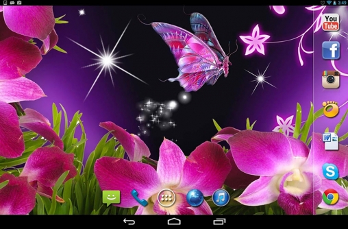 Ladda ner Magic butterflies - gratis live wallpaper för Android på skrivbordet.