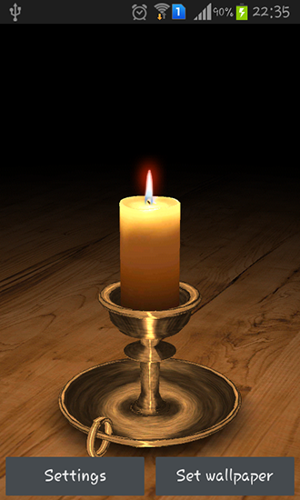 Ladda ner Melting candle 3D - gratis live wallpaper för Android på skrivbordet.