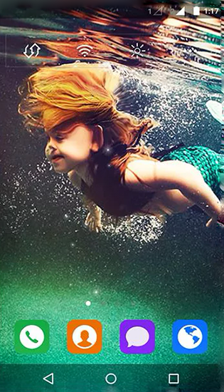 Ladda ner Mermaid by MYFREEAPPS.DE - gratis live wallpaper för Android på skrivbordet.