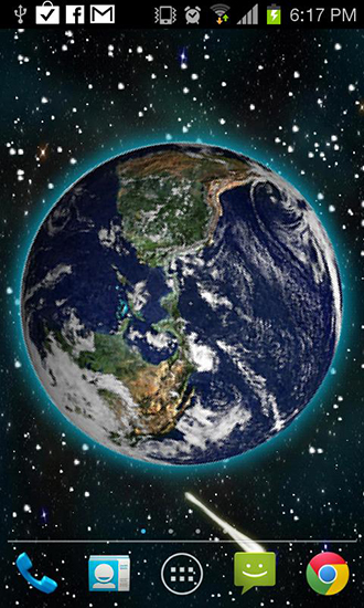 Ladda ner Moving Earth 3D - gratis live wallpaper för Android på skrivbordet.