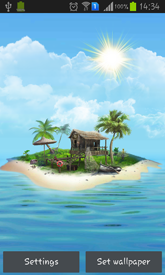 Ladda ner Mysterious island - gratis live wallpaper för Android på skrivbordet.