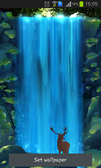 Ladda ner Mystic waterfall - gratis live wallpaper för Android på skrivbordet.