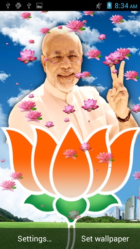 Ladda ner Narendra Modi - gratis live wallpaper för Android på skrivbordet.