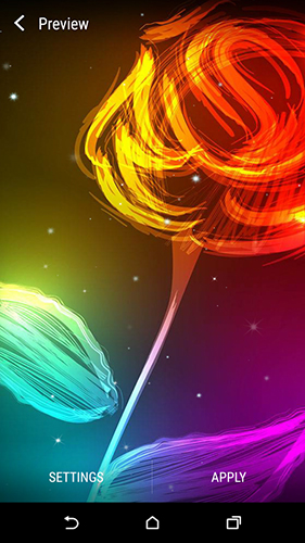 Neon flower by Dynamic Live Wallpapers