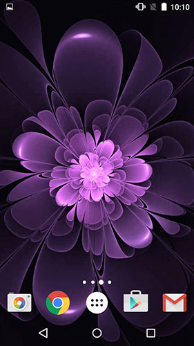 Neon flowers by Phoenix Live Wallpapers