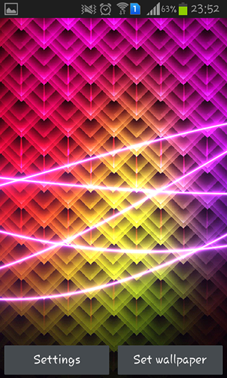 Ladda ner Neon waves - gratis live wallpaper för Android på skrivbordet.
