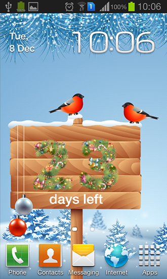 Ladda ner New Year: Countdown by Creative work - gratis live wallpaper för Android på skrivbordet.
