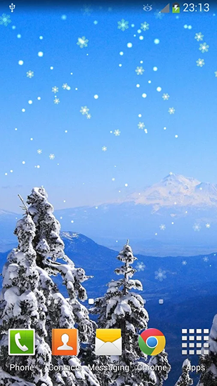 Ladda ner New Year: Snow - gratis live wallpaper för Android på skrivbordet.