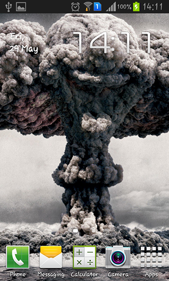 Ladda ner Nuclear explosion - gratis live wallpaper för Android på skrivbordet.