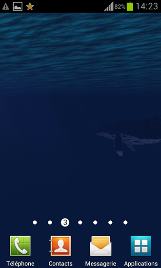 Ladda ner Ocean: Whale - gratis live wallpaper för Android på skrivbordet.