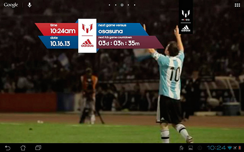 Ladda ner Official Messi - gratis live wallpaper för Android på skrivbordet.
