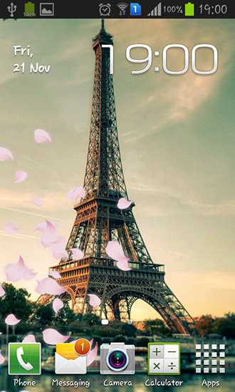 Ladda ner Pairs: Eiffel tower - gratis live wallpaper för Android på skrivbordet.