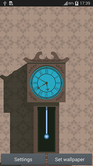 Ladda ner Pendulum clock - gratis live wallpaper för Android på skrivbordet.