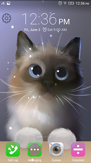 Ladda ner Peper the kitten - gratis live wallpaper för Android på skrivbordet.
