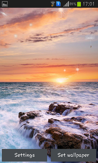 Ladda ner Perfect sunset - gratis live wallpaper för Android på skrivbordet.