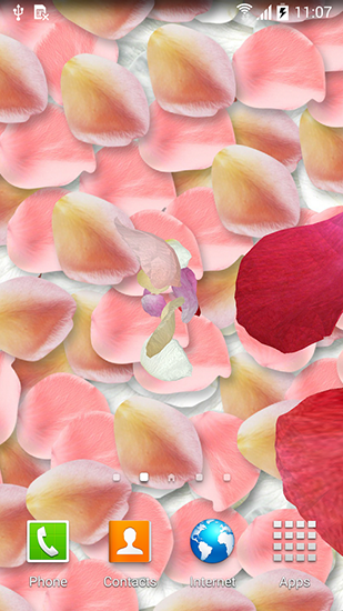 Ladda ner Petals 3D by Blackbird wallpapers - gratis live wallpaper för Android på skrivbordet.