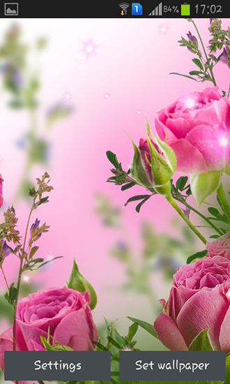 Ladda ner Pink flowers - gratis live wallpaper för Android på skrivbordet.