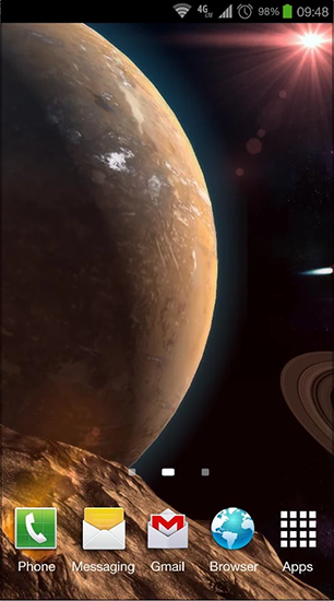 Ladda ner Planetscape 3D - gratis live wallpaper för Android på skrivbordet.