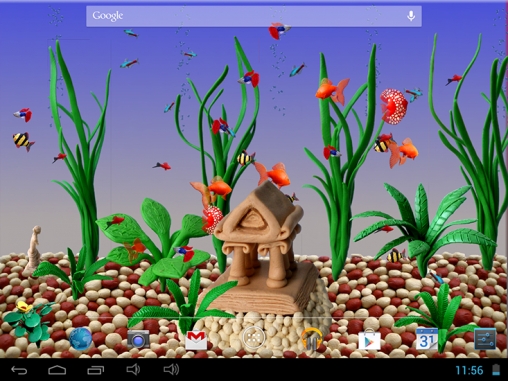 Ladda ner Plasticine aquarium - gratis live wallpaper för Android på skrivbordet.