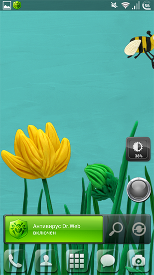 Ladda ner Plasticine flowers - gratis live wallpaper för Android på skrivbordet.