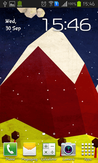 Ladda ner Polygon hill - gratis live wallpaper för Android på skrivbordet.
