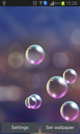 Ladda ner Popping bubbles - gratis live wallpaper för Android på skrivbordet.