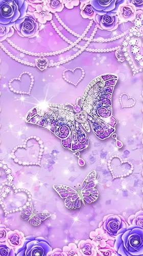 Purple diamond butterfly