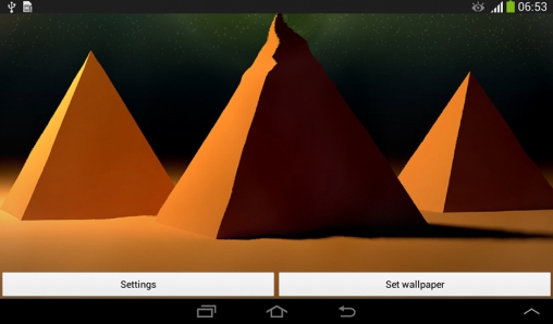 Ladda ner Pyramids - gratis live wallpaper för Android på skrivbordet.