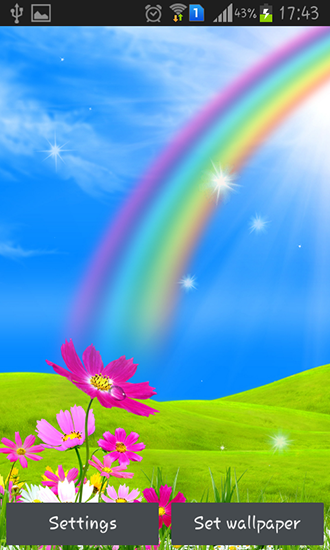Ladda ner Rainbow - gratis live wallpaper för Android på skrivbordet.