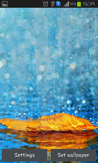 Ladda ner Rainy autumn - gratis live wallpaper för Android på skrivbordet.