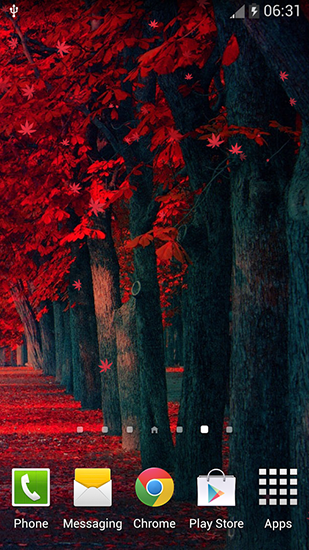 Ladda ner Red leaves - gratis live wallpaper för Android på skrivbordet.