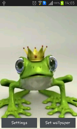 Ladda ner Royal frog - gratis live wallpaper för Android på skrivbordet.