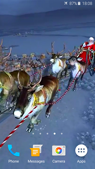 Ladda ner Santa Claus 3D - gratis live wallpaper för Android på skrivbordet.