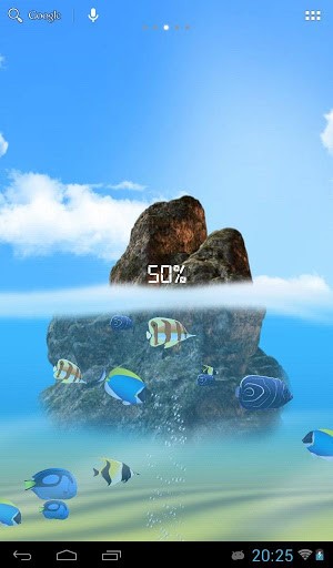 Ladda ner Sea: Battery - gratis live wallpaper för Android på skrivbordet.