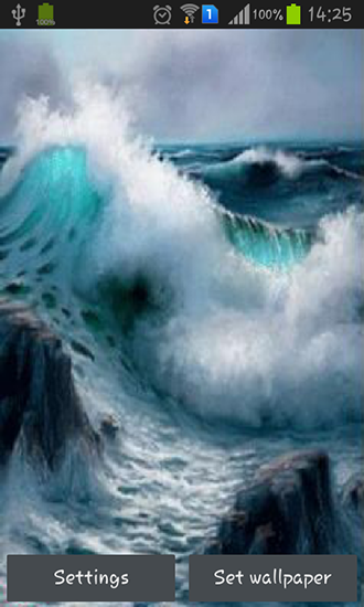 Ladda ner Sea waves - gratis live wallpaper för Android på skrivbordet.