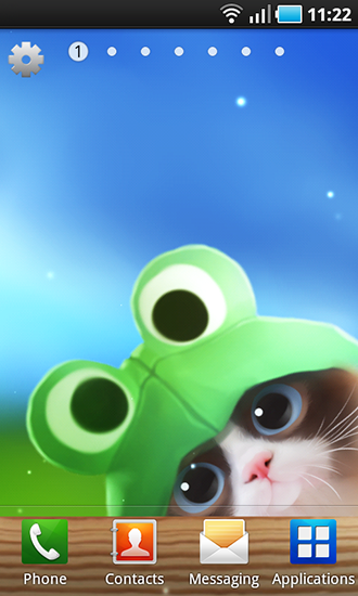 Ladda ner Shui kitten - gratis live wallpaper för Android på skrivbordet.