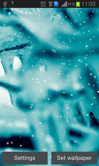 Ladda ner Snowfall by Divarc group - gratis live wallpaper för Android på skrivbordet.