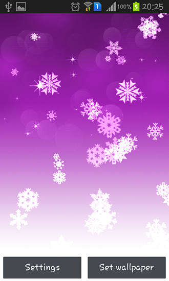 Ladda ner Snowflake - gratis live wallpaper för Android på skrivbordet.