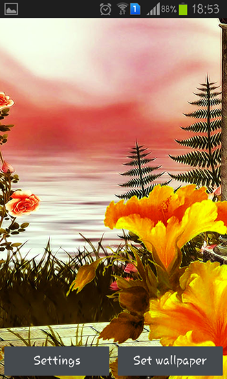 Ladda ner Spring flowers: Magic - gratis live wallpaper för Android på skrivbordet.