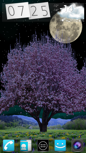 Ladda ner Spring trees - gratis live wallpaper för Android på skrivbordet.