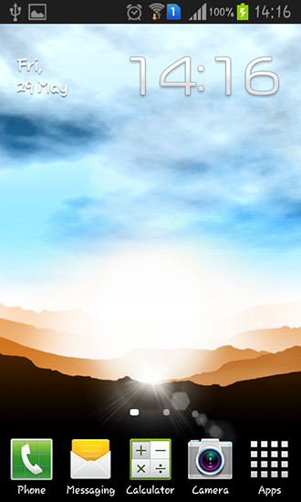 Ladda ner Sunrise by Xllusion - gratis live wallpaper för Android på skrivbordet.