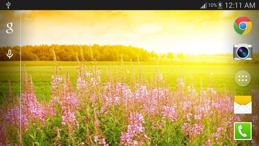 Ladda ner Sunshine - gratis live wallpaper för Android på skrivbordet.