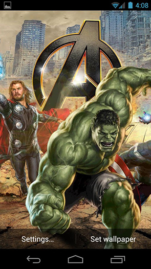 Ladda ner The avengers - gratis live wallpaper för Android på skrivbordet.
