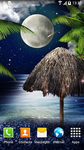 Ladda ner Tropical night by Amax LWPS - gratis live wallpaper för Android på skrivbordet.