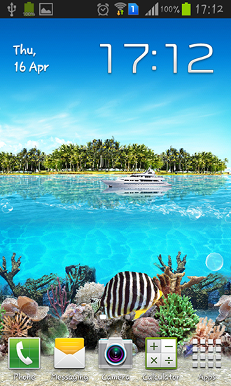 Ladda ner Tropical ocean - gratis live wallpaper för Android på skrivbordet.