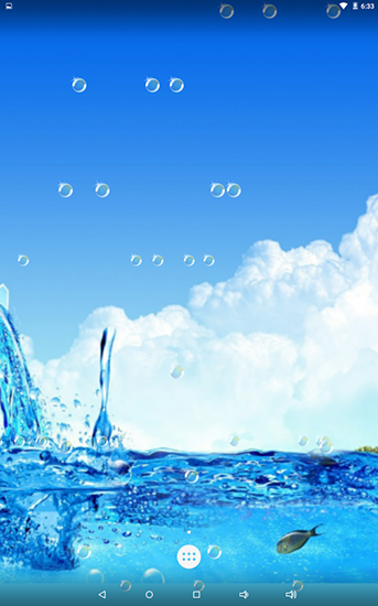 Ladda ner Water bubble - gratis live wallpaper för Android på skrivbordet.